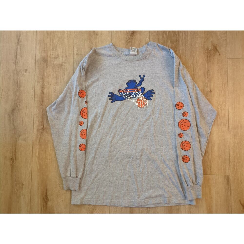 Peace Frog Basketball Long Sleeve Shirt Large
